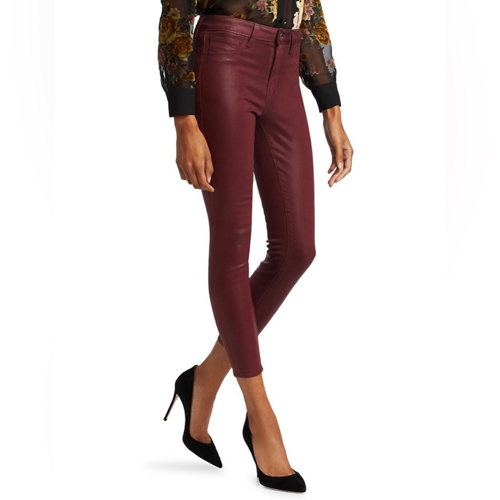 L’AGENCE Margot Coated Skinny Jeans - Picture 9 of 10